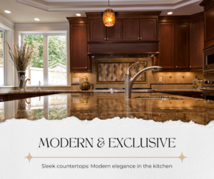 Sleek countertops: Modern elegance in the kitchen